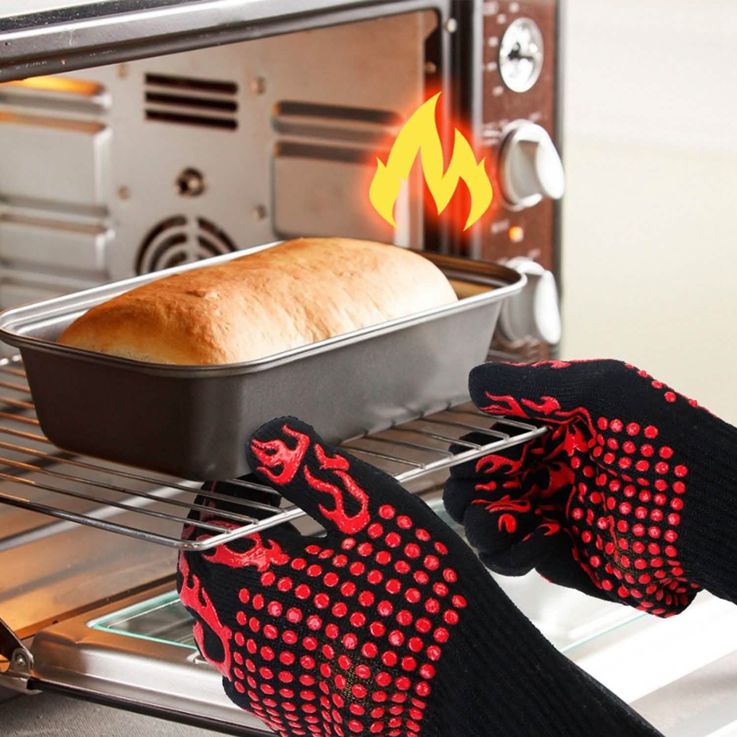 BBQ Gloves 1472¬∞F Heat Resistant Grill Gloves Anti-slip