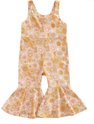 Girls' Fashion Personalized Flared Overalls
