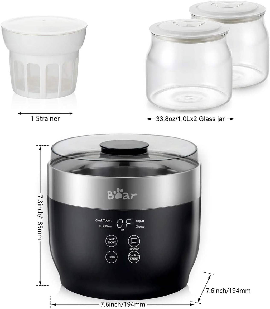 Bear Yogurt Maker Machine with Stainless Steel Inner Pot