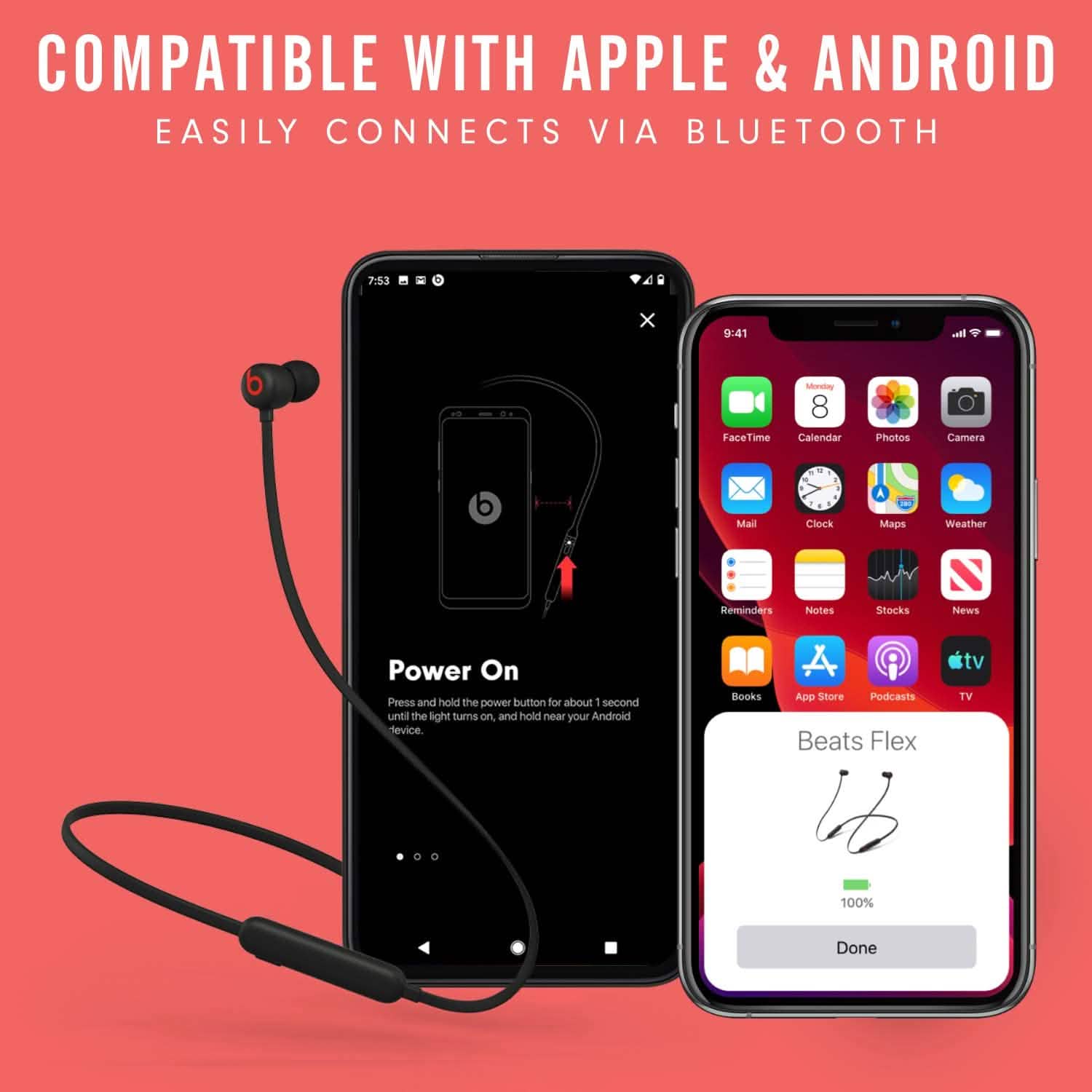 Beats by Dr. Dre - Beats Flex Wireless Earphones (Refurbished)