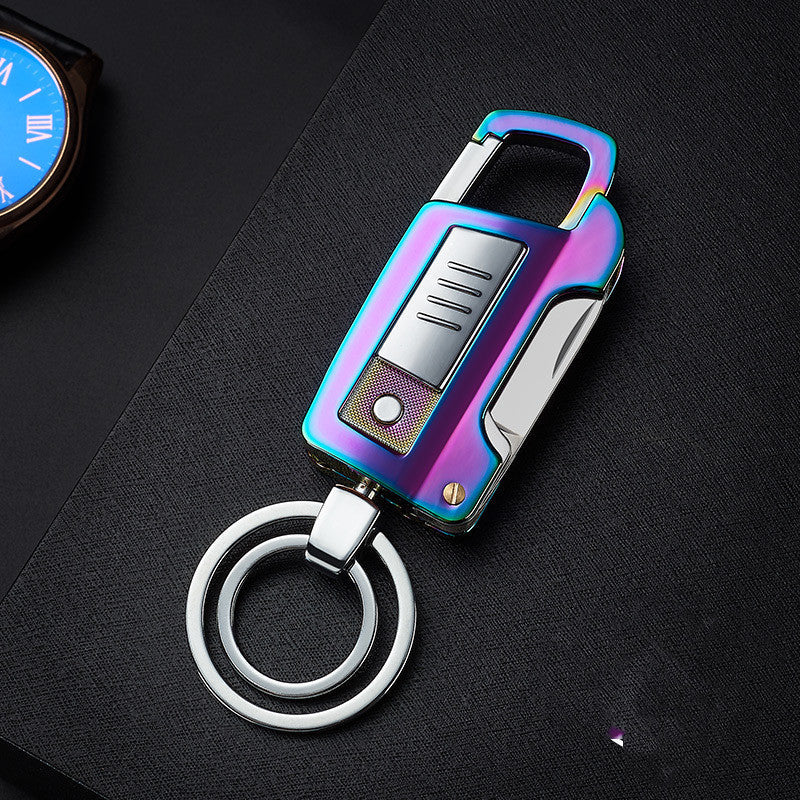 HT2101 Multi-function Key Chain Cigarette Lighter USB Charging Lighter