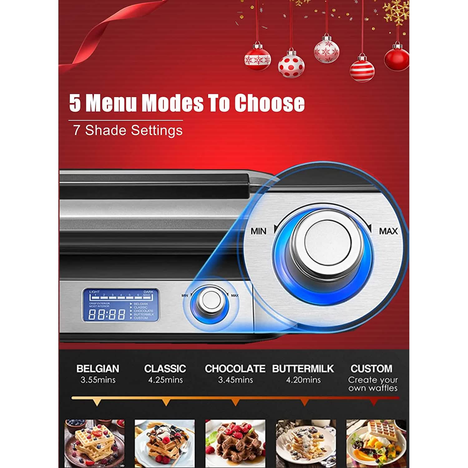 Belgian Waffle Maker Iron