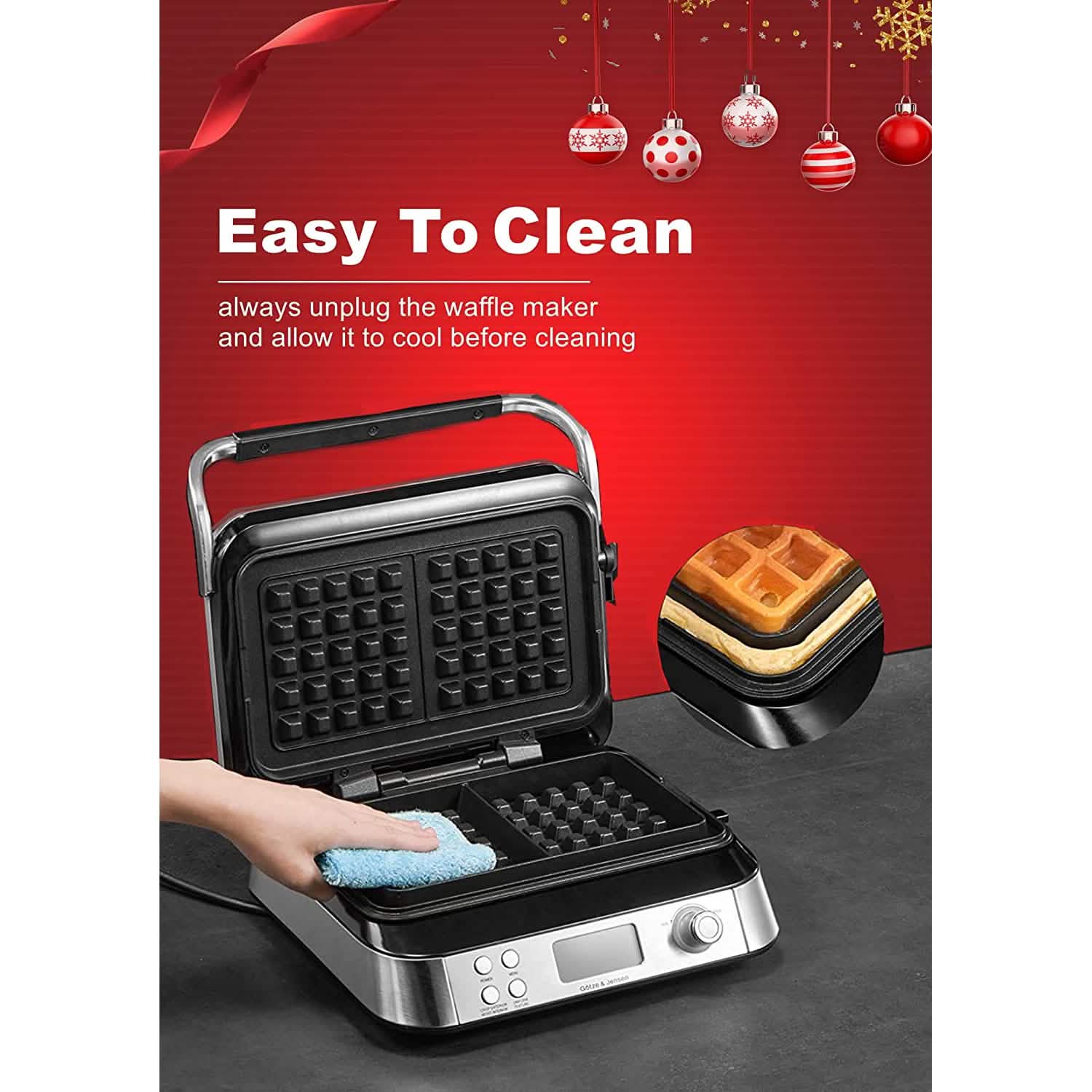 Belgian Waffle Maker Iron