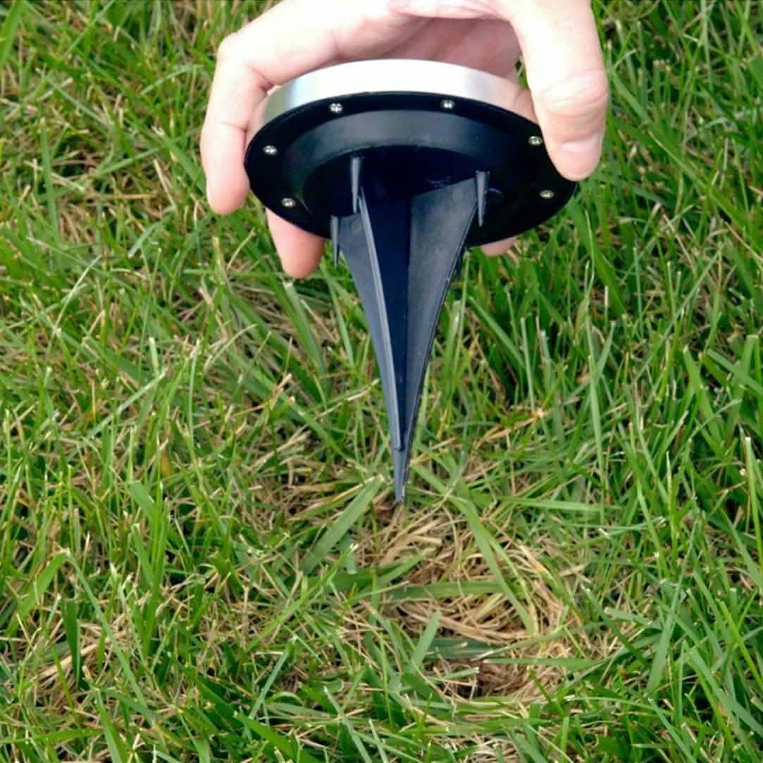 Bell + Howell Solar-Powered LED Garden Disk Lights Set