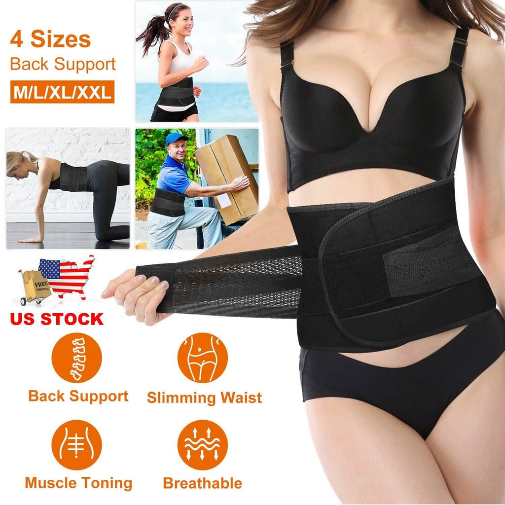 Belt Lower Back Brace Pain Relief Waist Wrap Band