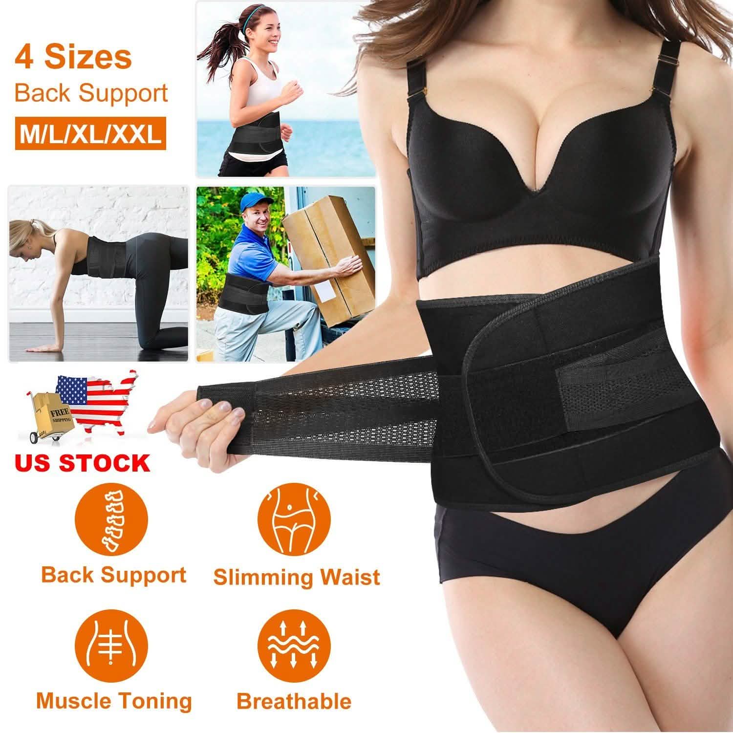 Belt Lower Back Brace Pain Relief Waist Wrap Band