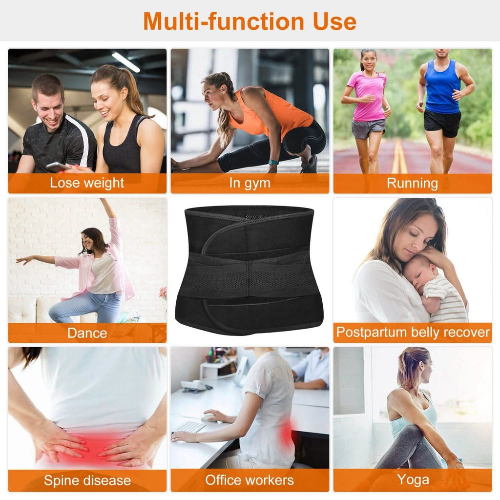 Belt Lower Back Brace Pain Relief Waist Wrap Band