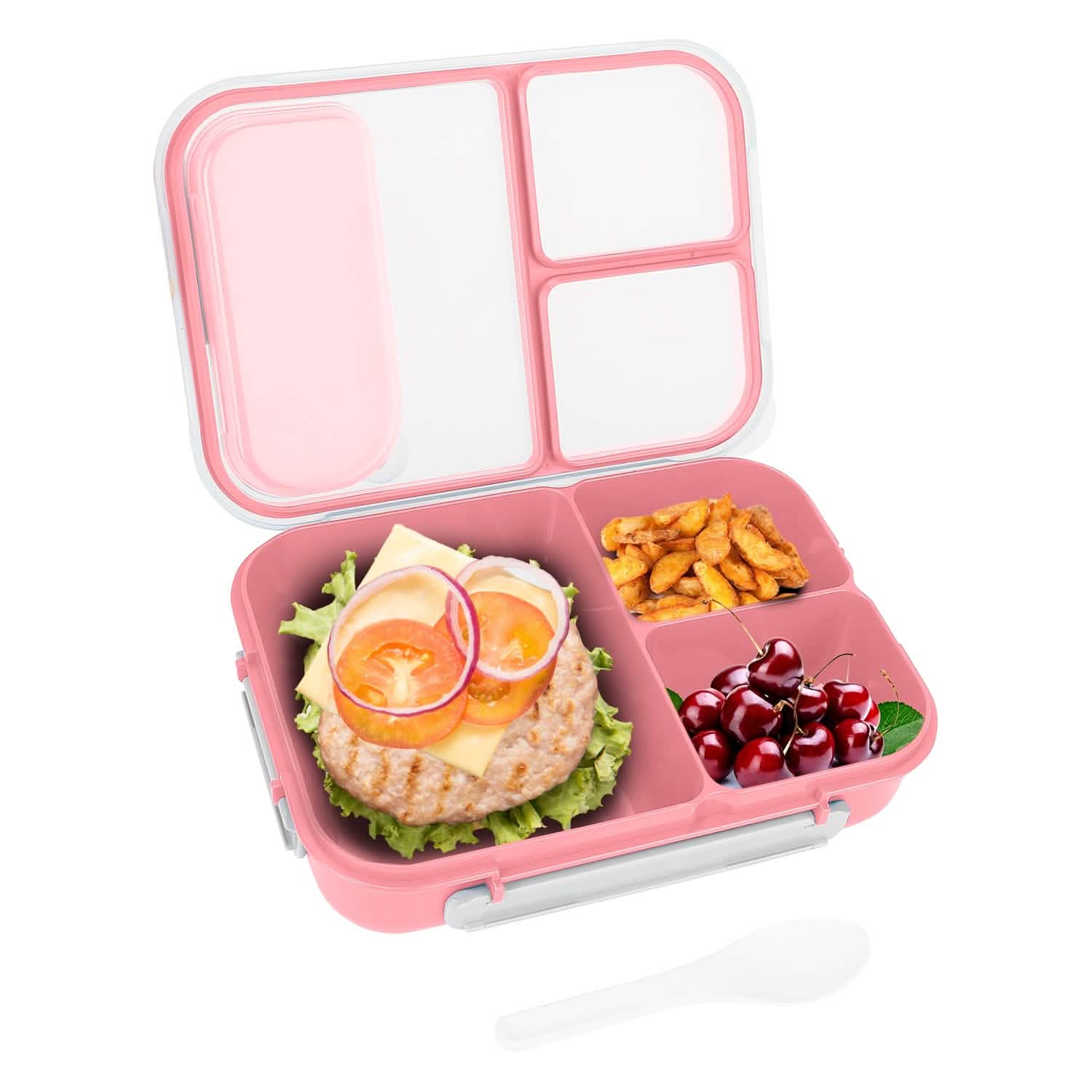 Bento Box Portable Lunch Box Picnic Food Storage with 3 Compartments