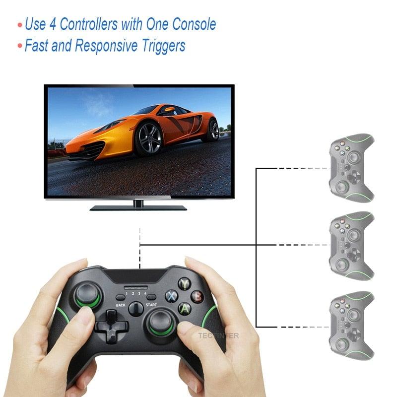 Best Quality Black 2.4G Wireless Joystick Gamepad Controller Compatible With Pc Smartphones Tablets Laptops Monitors