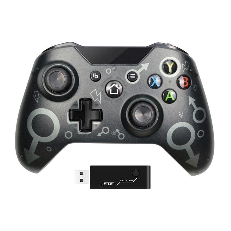 Best Quality Black 2.4G Wireless Joystick Gamepad Controller Compatible With Pc Smartphones Tablets Laptops Monitors