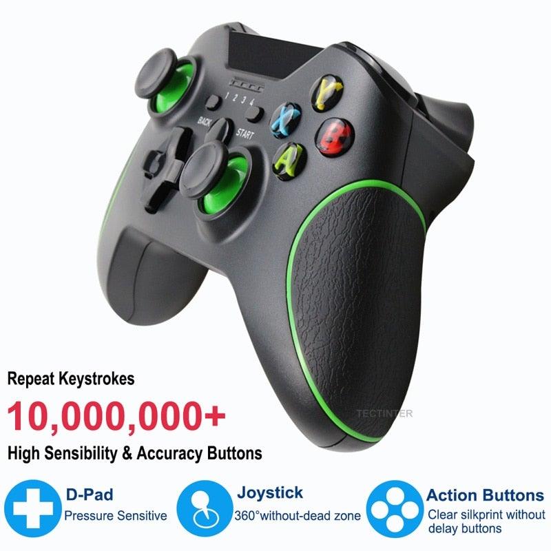Best Quality Black 2.4G Wireless Joystick Gamepad Controller Compatible With Pc Smartphones Tablets Laptops Monitors