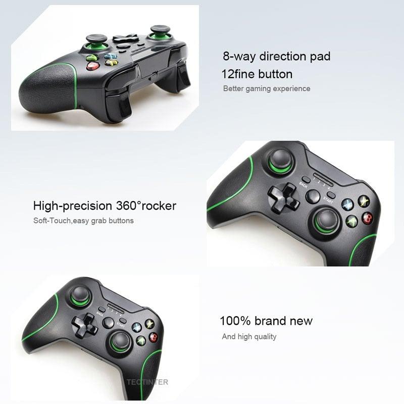 Best Quality Black 2.4G Wireless Joystick Gamepad Controller Compatible With Pc Smartphones Tablets Laptops Monitors