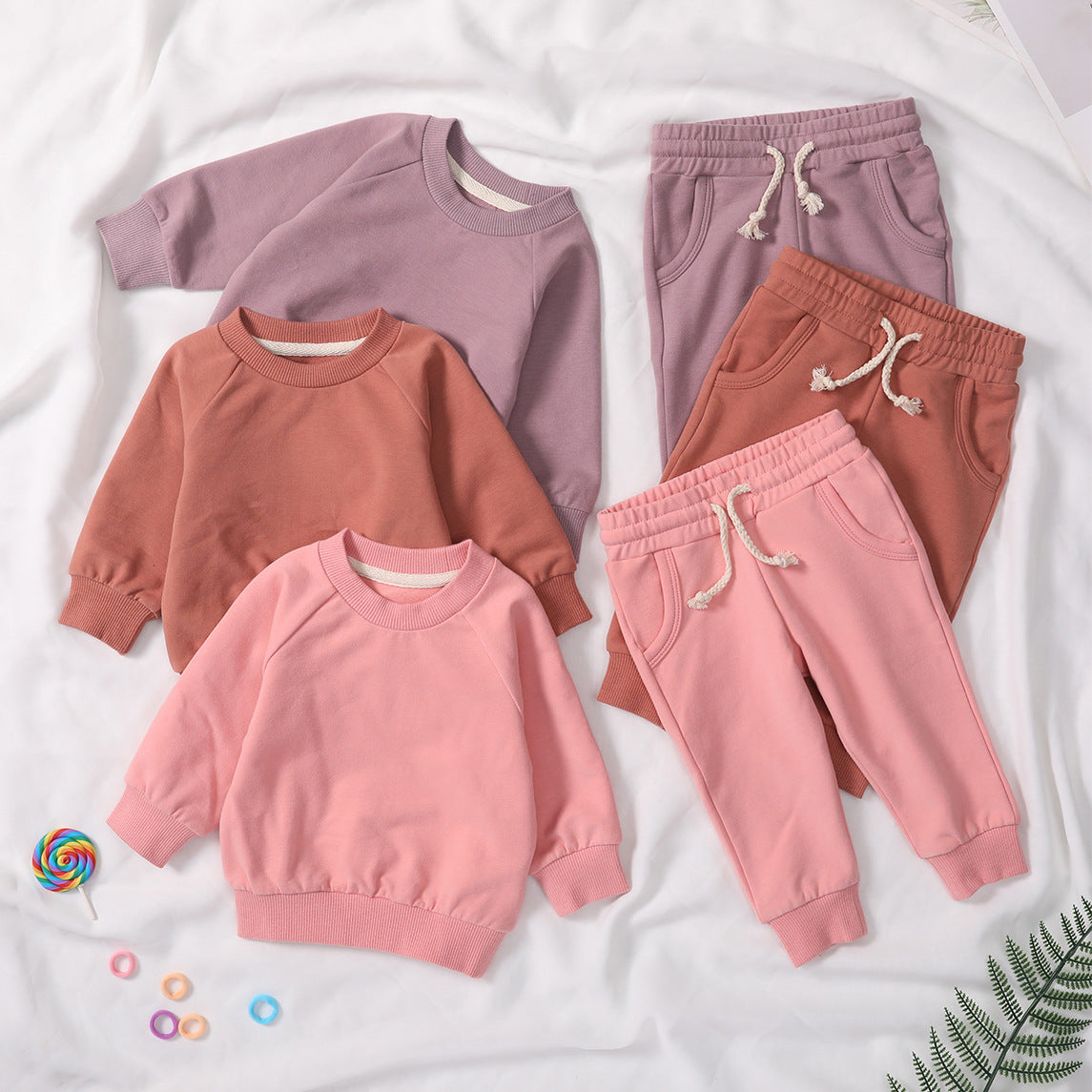 Children's Homewear Sweatshirt And Pants Set