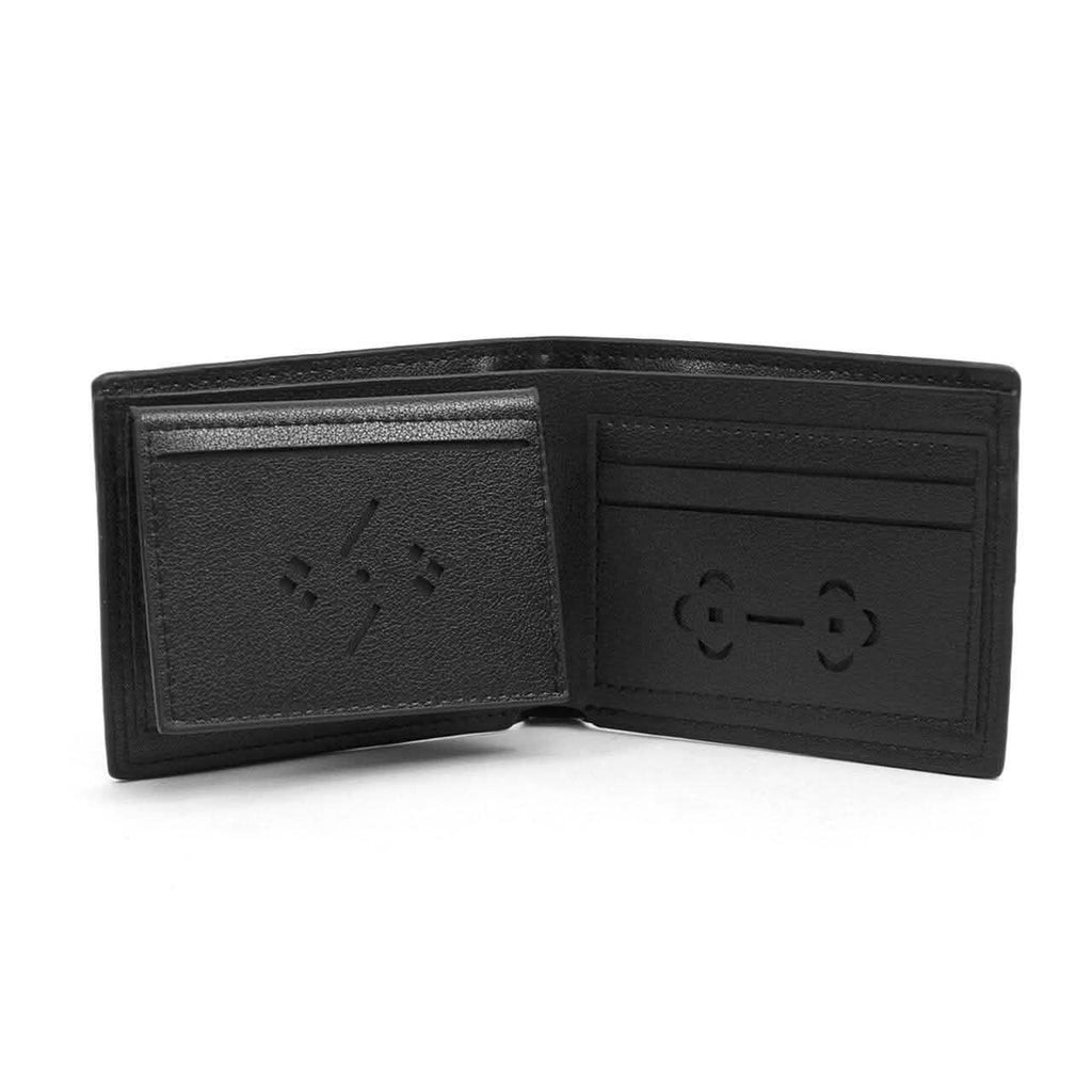 Bi-Fold Men's Leather Wallet and Pen Set with Touch Screen Stylus Tip
