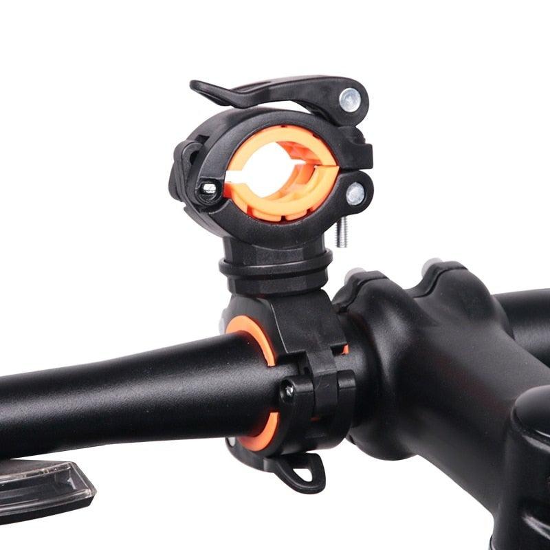 Bicycle Light Bracket Bike Lamp Holder LED Headlight Pump Stand Quick Release Mount 360 Degree Rotatable Universal Flashlight Mount Holder Mount Bicycle Mounting Bracket Flashlight Holder