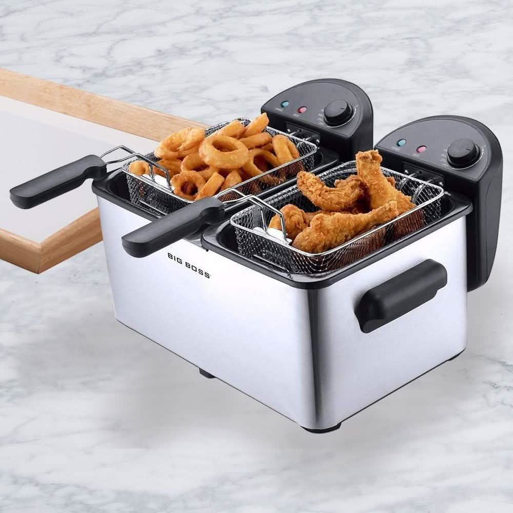 Big Boss Dual Deep Fryer 1500 Watts