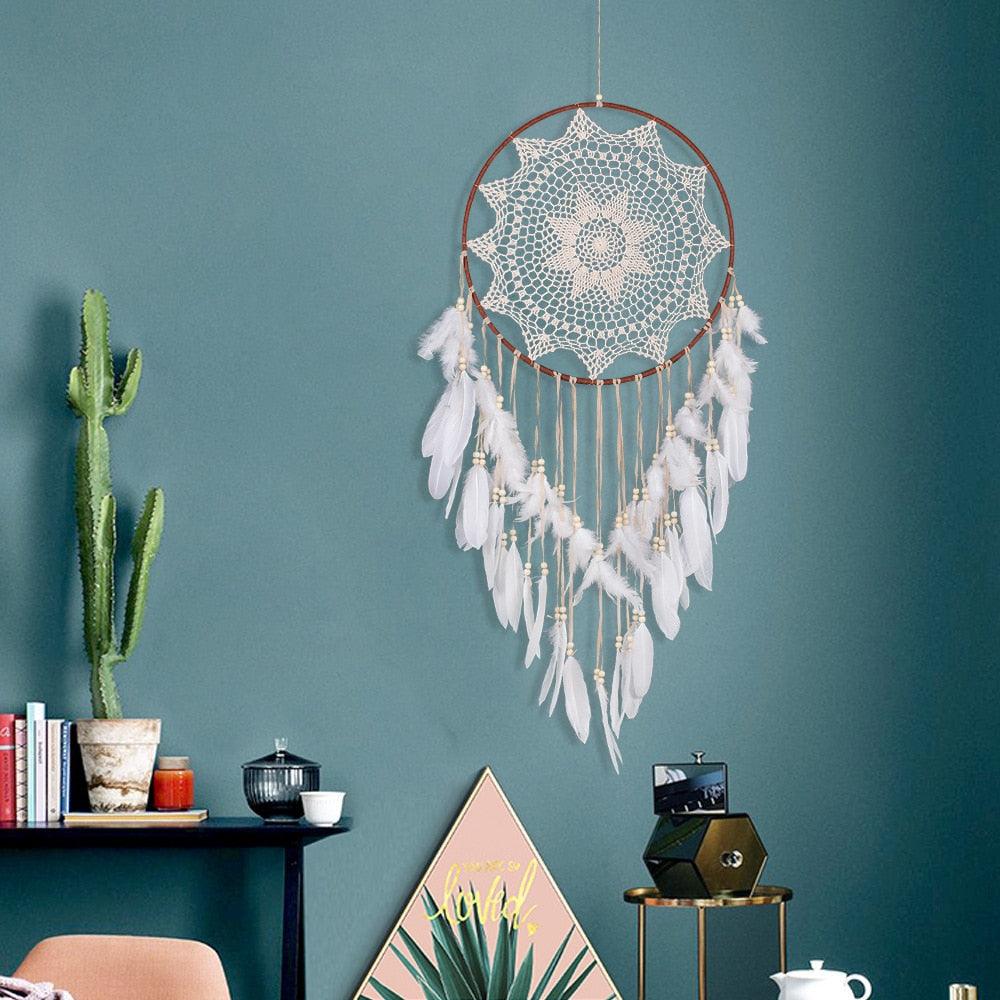 Big Dream Catcher Decor For Home Nordic Decoration Home Kids Room Decoration Wind Chimes Dream Catchers Hanging Dream-catcher For Wedding Festival Photography Gifts