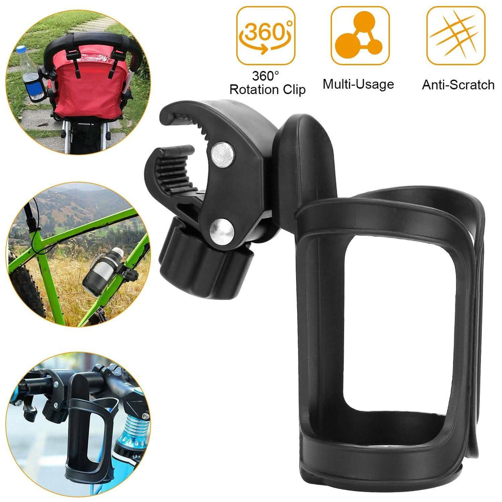 Bike Water Bottle Holder 360° Rotating Drink Cup Cage