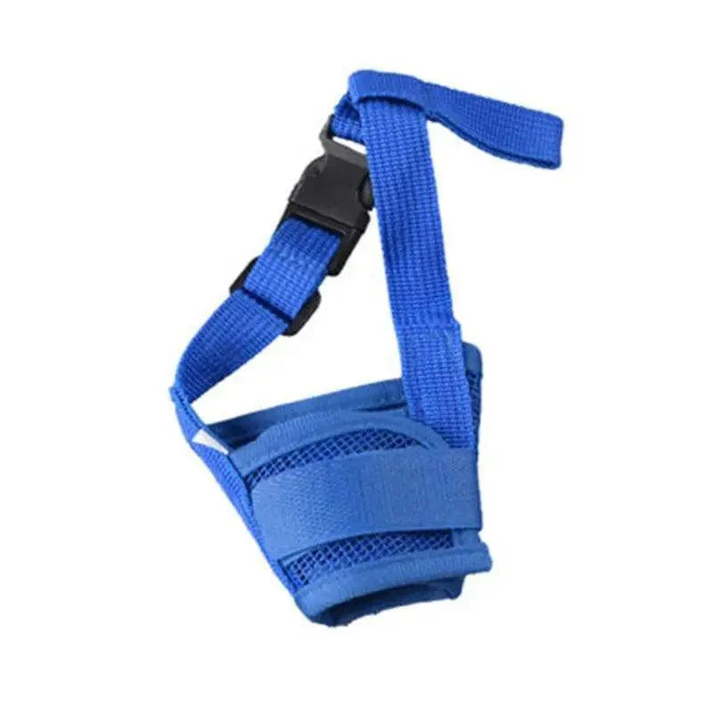 Black Breathable Anti Barking Adjustable Dog Muzzle Nylon Straps Anti Biting Dog Muzzles Cool Pets Accessories