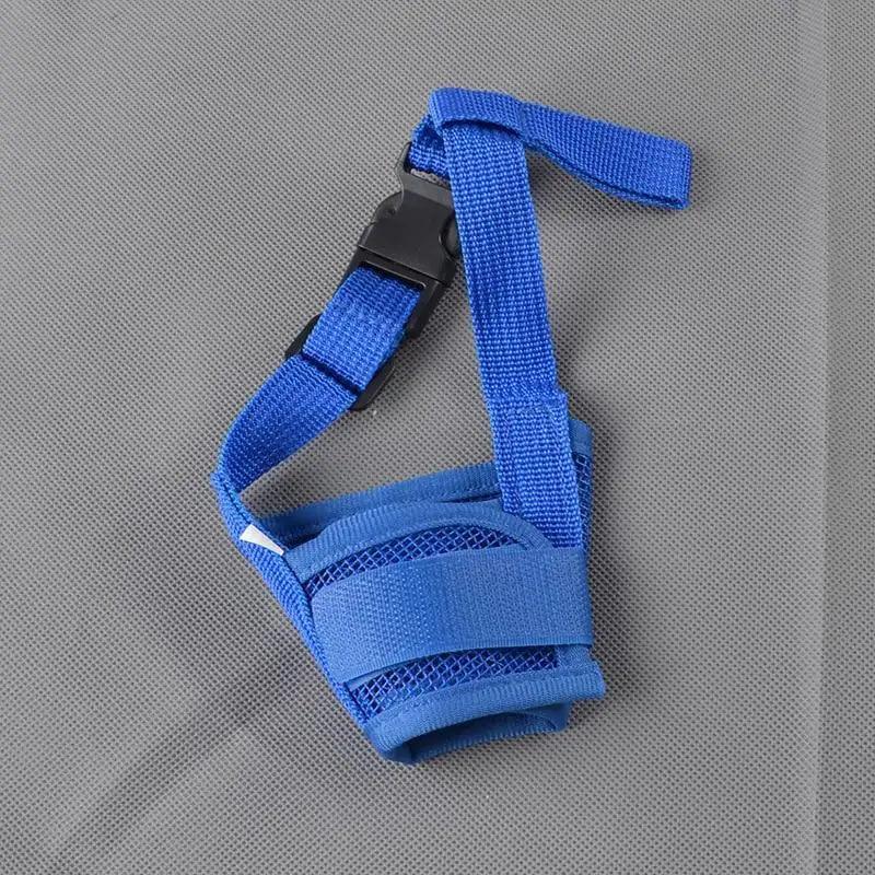 Black Breathable Anti Barking Adjustable Dog Muzzle Nylon Straps Anti Biting Dog Muzzles Cool Pets Accessories