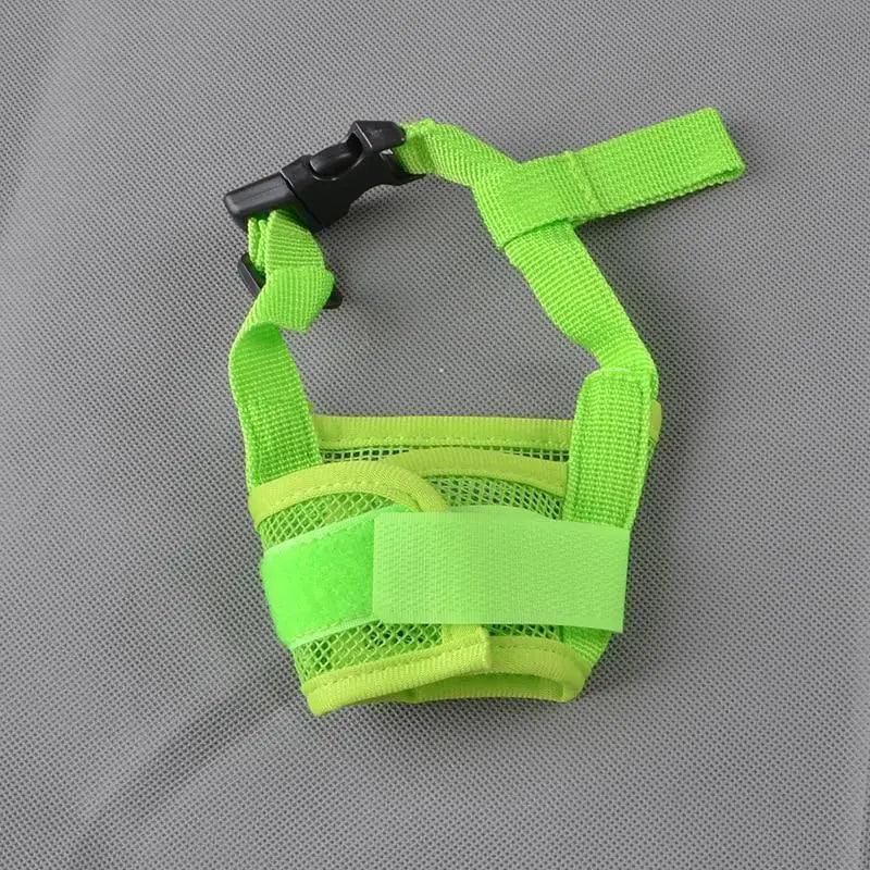 Black Breathable Anti Barking Adjustable Dog Muzzle Nylon Straps Anti Biting Dog Muzzles Cool Pets Accessories