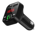 Black Car Bluetooth Wireless Hand-free Transmitter Dual USB Charger Music Player For Cars Easy Use Gadget