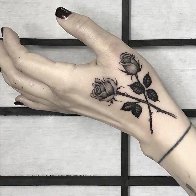 Black Clown Temporary Tattoo Sticker Body Art Arm Waist Fake Waterproof Tattoos Elegant Small Design For Men Women