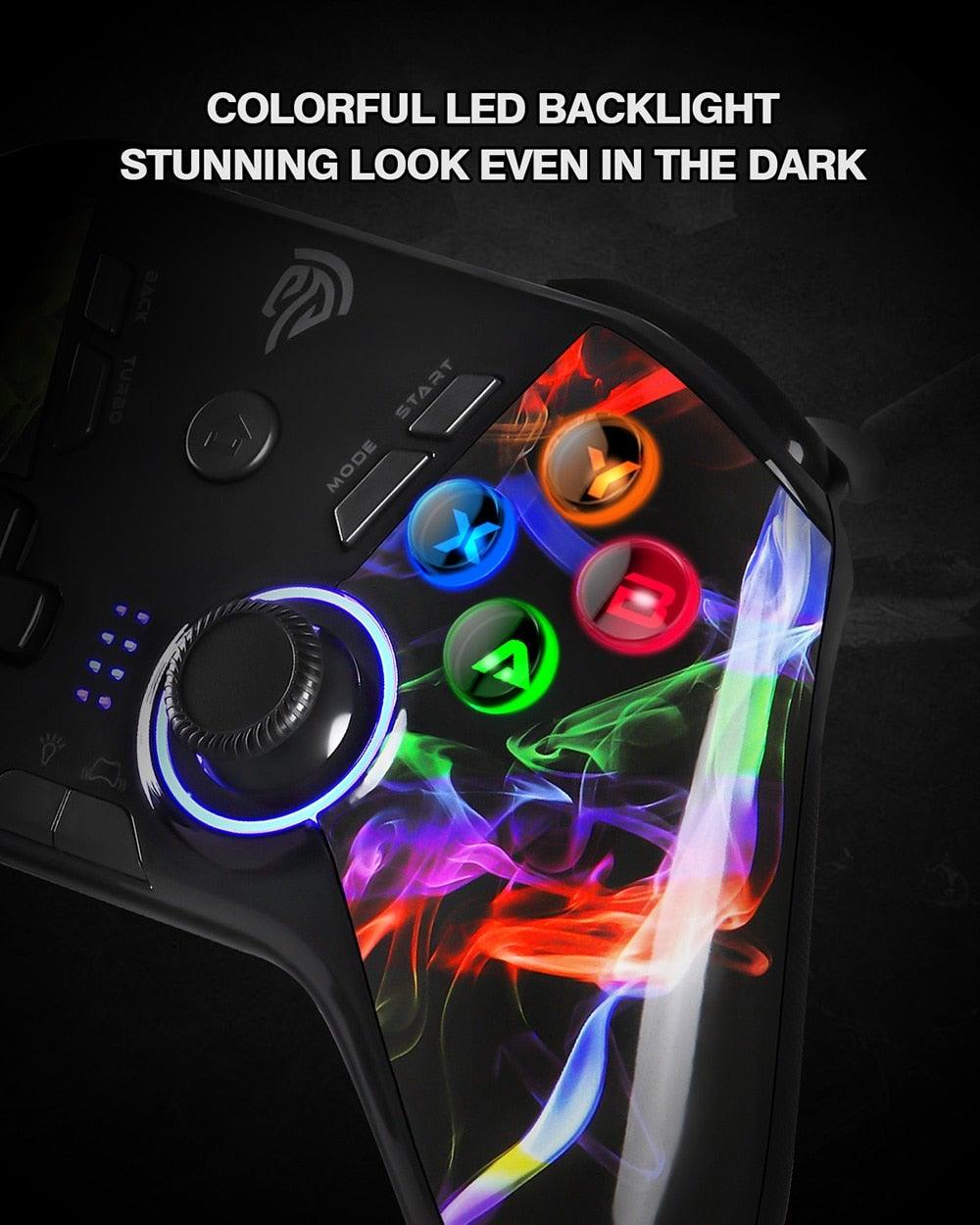 Black Easy Wireless Joystick Gamepad with Programmable Buttons Compatible With PC Laptop