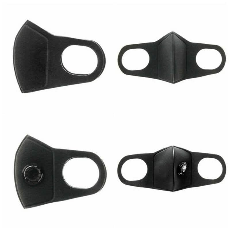 Black Face Mask with Filter