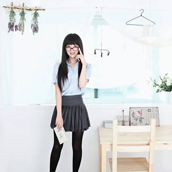 Black Long Straight Full Hair Wig Cosplay
