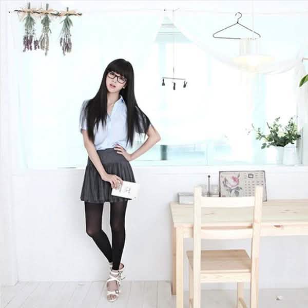 Black Long Straight Full Hair Wig Cosplay