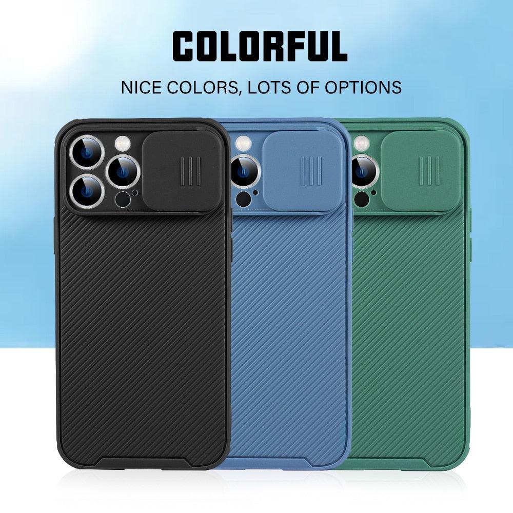 Black Magnetic Case for iPhone 12/12 Pro/12 Pro Max Case Camera Protection Cover Suitable for Wireless Charging Soft Edge Full Coverage Protection for iPhone