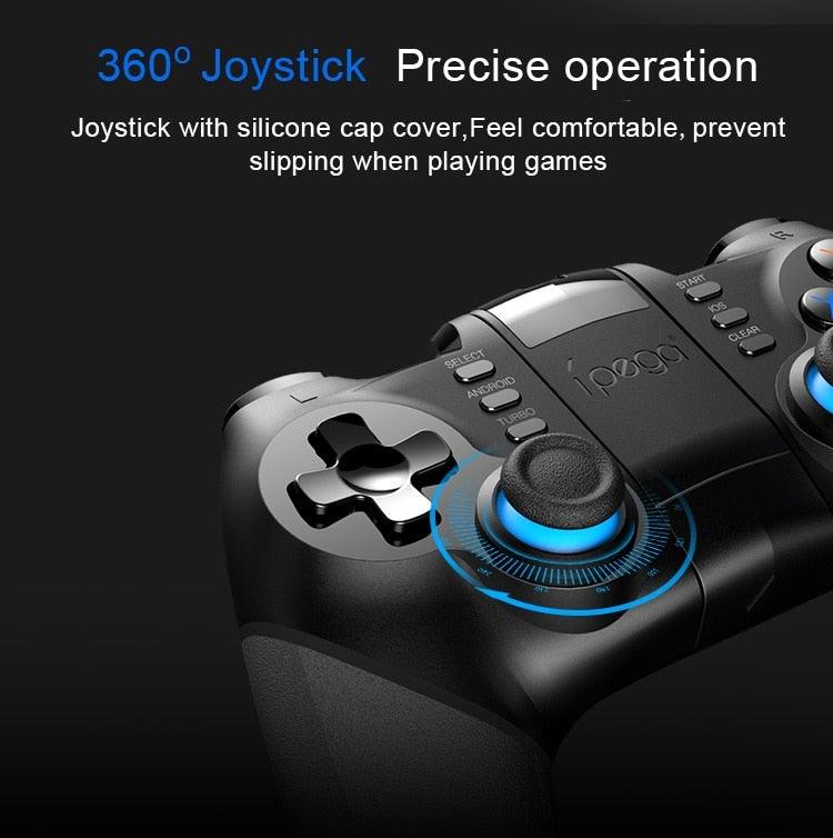 Black Portable 2.4G Wireless Bluetooth Mobile Trigger Joystick Game Console Controller Compatible With PC Laptop Tablets