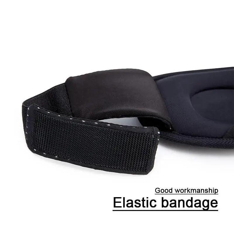 Black  Soft Padded Sleeping Mask For Eyes Lightweight Blindfold Night Mask Modern Adjustable Super Smooth Eye Patch For Sleep