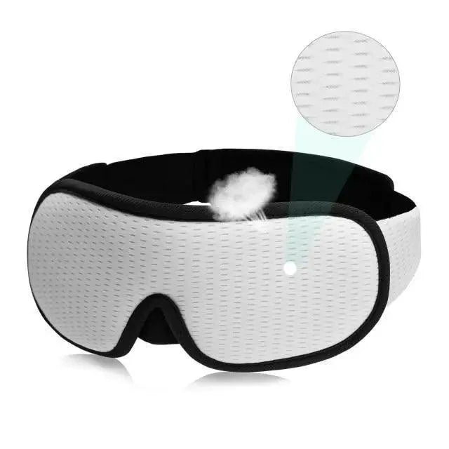 Black  Soft Padded Sleeping Mask For Eyes Lightweight Blindfold Night Mask Modern Adjustable Super Smooth Eye Patch For Sleep