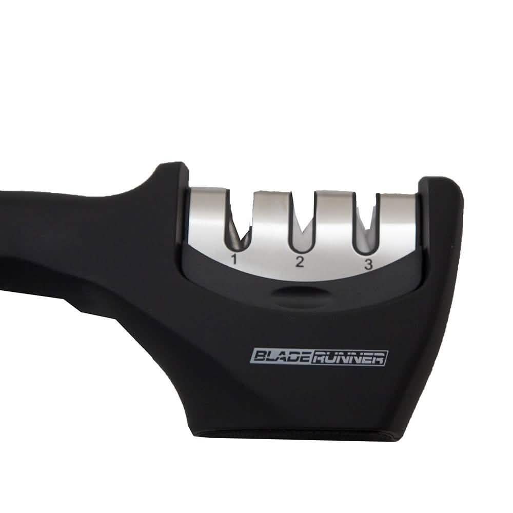 Bladerunner Kitchen Knife Sharpener - Fast Precision 3 Step Sharpening System