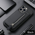 Blue Cards Wallet Leather Phone Case For Iphone 14 Plus 13 12 Mini 11 Pro Max X Xs Xr Men Luxury Business Purse Card Holder Cover  Phone Case With Card Sleeve Men Phone Case