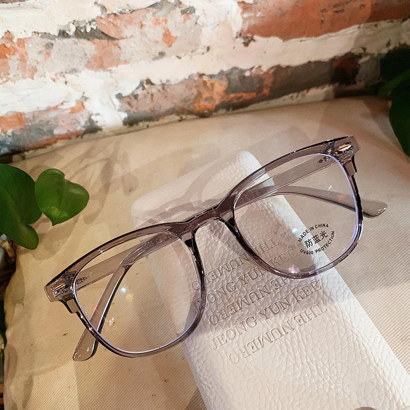 Blue Light Blocking Glasses Frame Lightweight Eyeglasses Frame Filter Blue Ray Computer Game Glasses  Oversized Women Eyeglasses Transparent Anti Blue Ray Men Modern Simple Frames