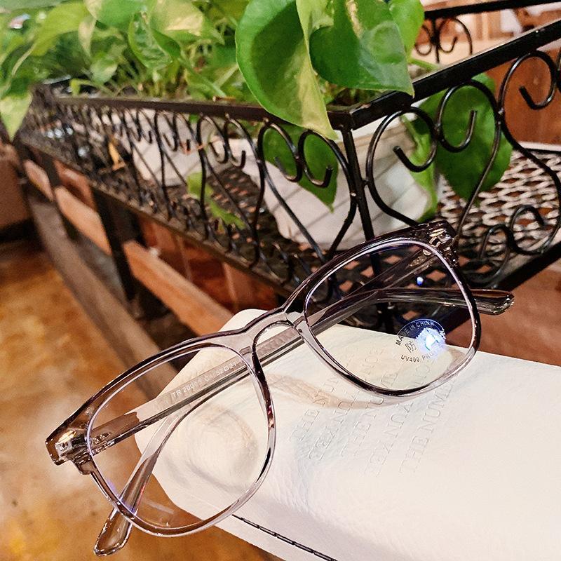 Blue Light Blocking Glasses Frame Lightweight Eyeglasses Frame Filter Blue Ray Computer Game Glasses  Oversized Women Eyeglasses Transparent Anti Blue Ray Men Modern Simple Frames