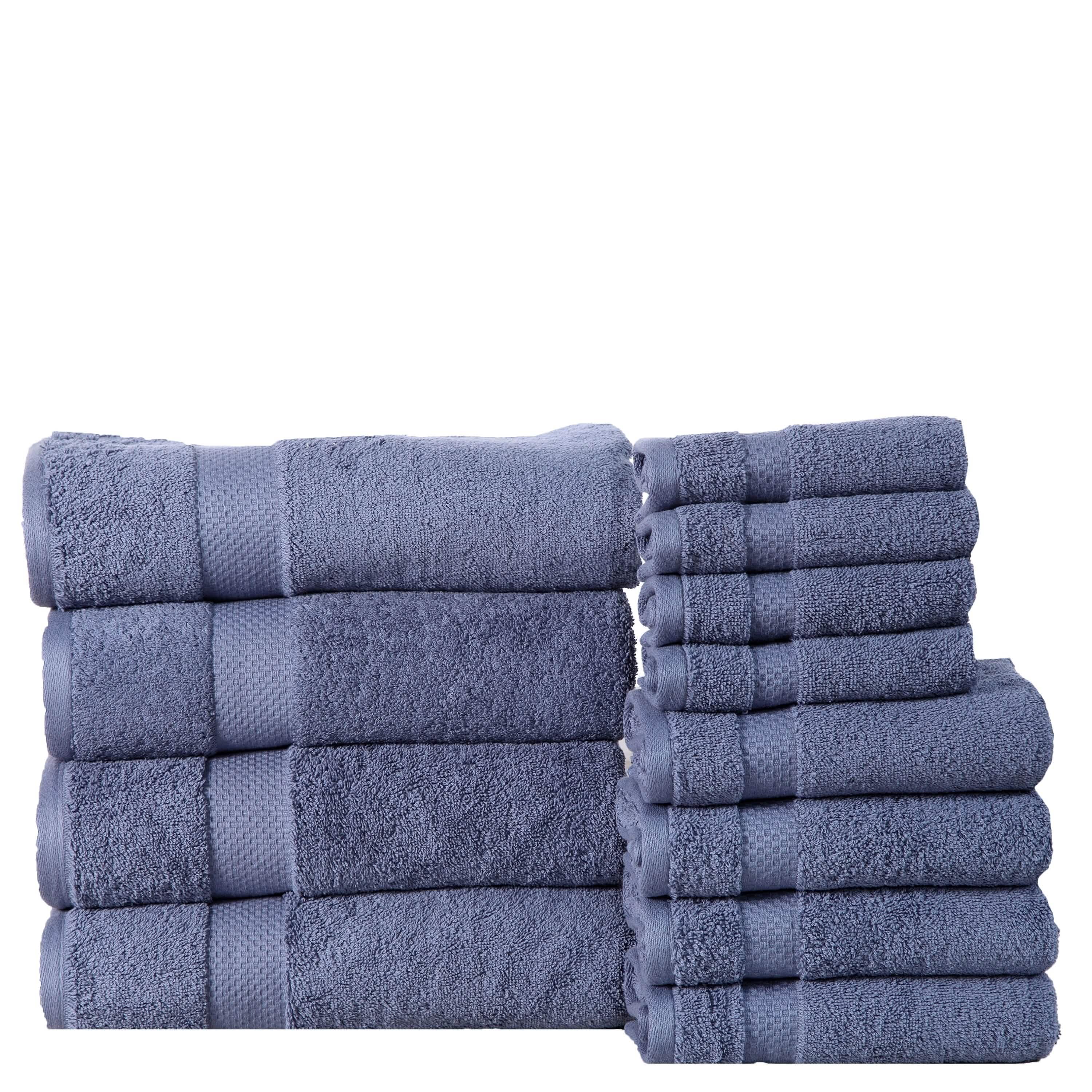6-Pack: 100% Cotton Towel Set - Assorted Colors