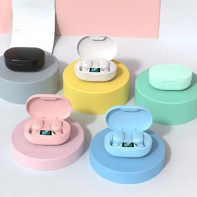 Bluetooth Earphone Wireless Ear Buds 5.0 LED Display Button Control Quality Sound Earphones in-Ear Headphones For Workouts And Running