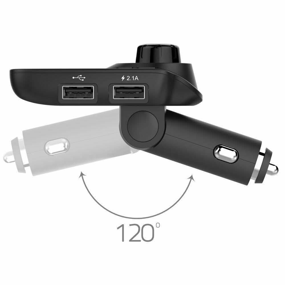 Bluetooth Handsfree In Car Kit FM Transmitter MP3 Player 2 USB Charger