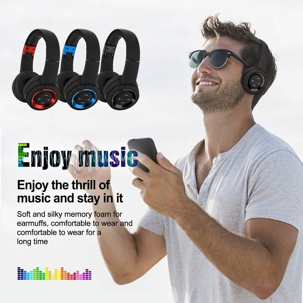Bluetooth Headset Wireless Hi-Fi Stereo Foldable