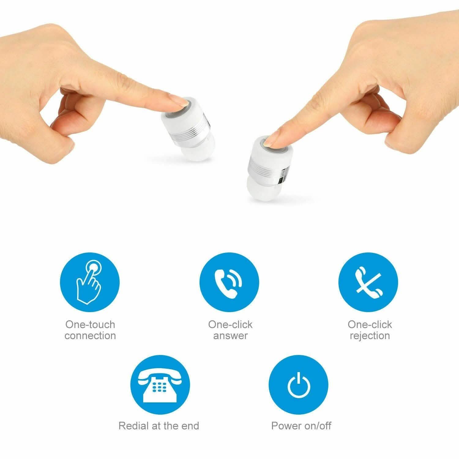 Bluetooth Mini TWS Twins Wireless In-Ear Stereo Earphones