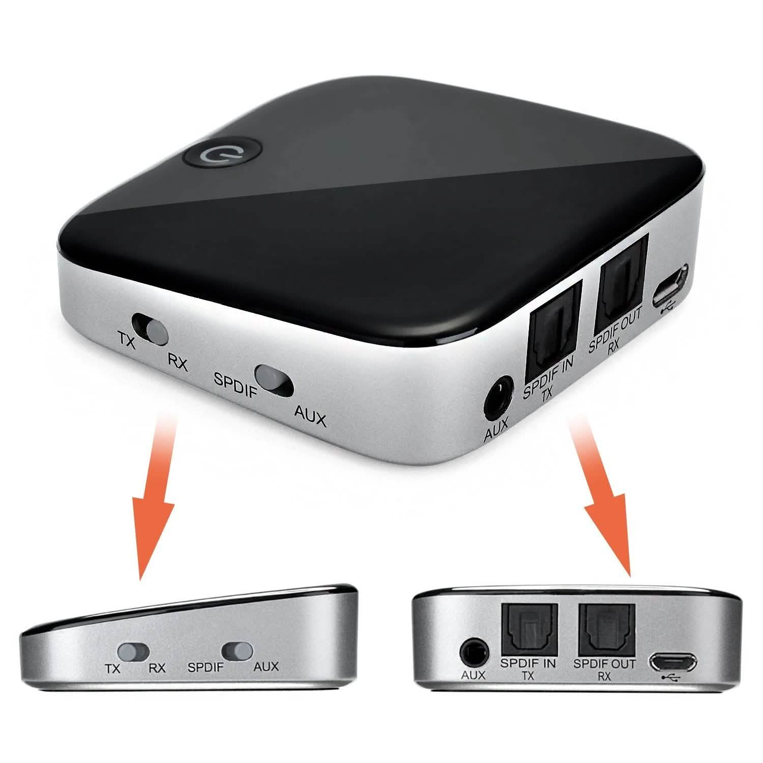 Bluetooth Wireless Audio Transmitter Receiver Adapter Optical Toslink