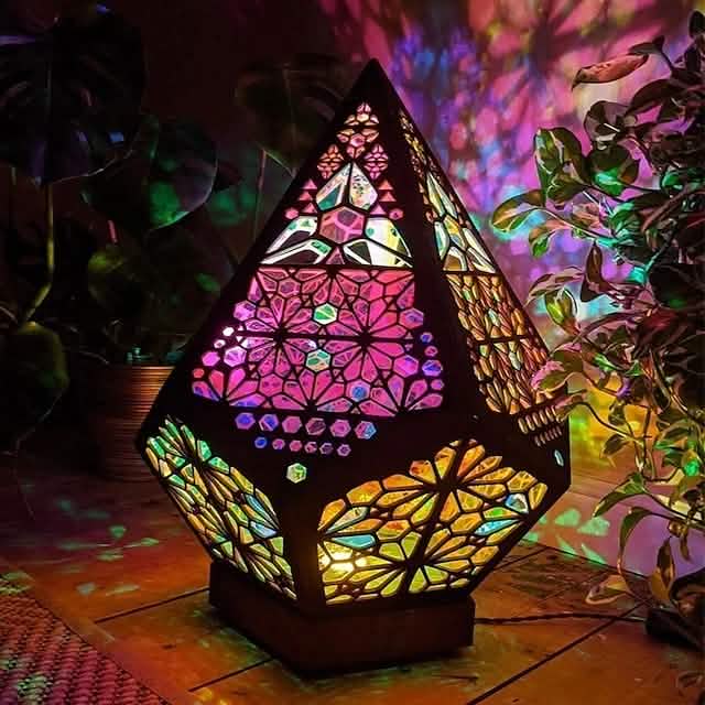 Bohemian Diamond Pole Star Projector Night Light