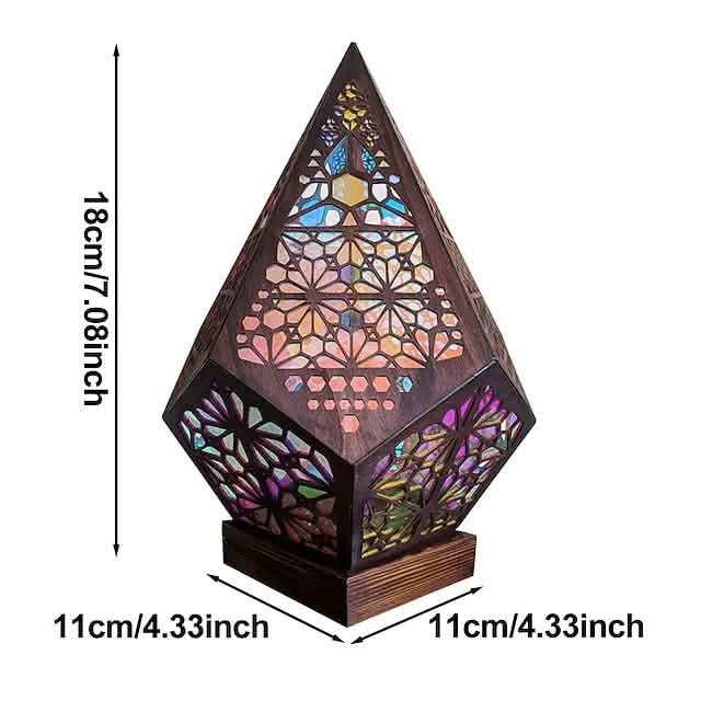 Bohemian Diamond Pole Star Projector Night Light