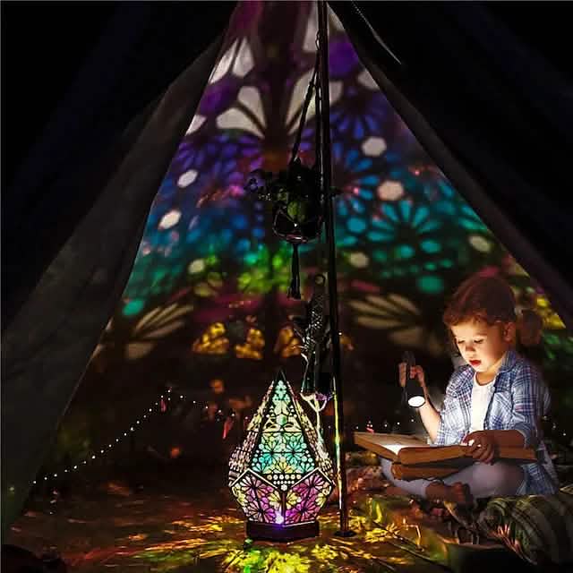 Bohemian Diamond Pole Star Projector Night Light