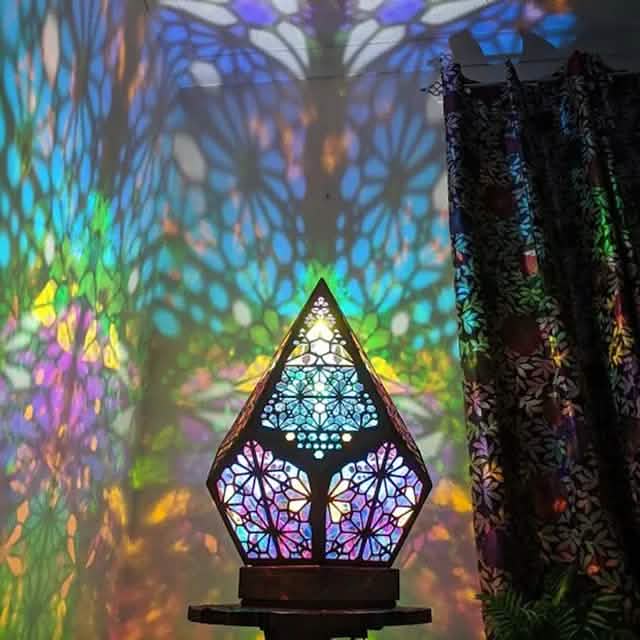 Bohemian Diamond Pole Star Projector Night Light