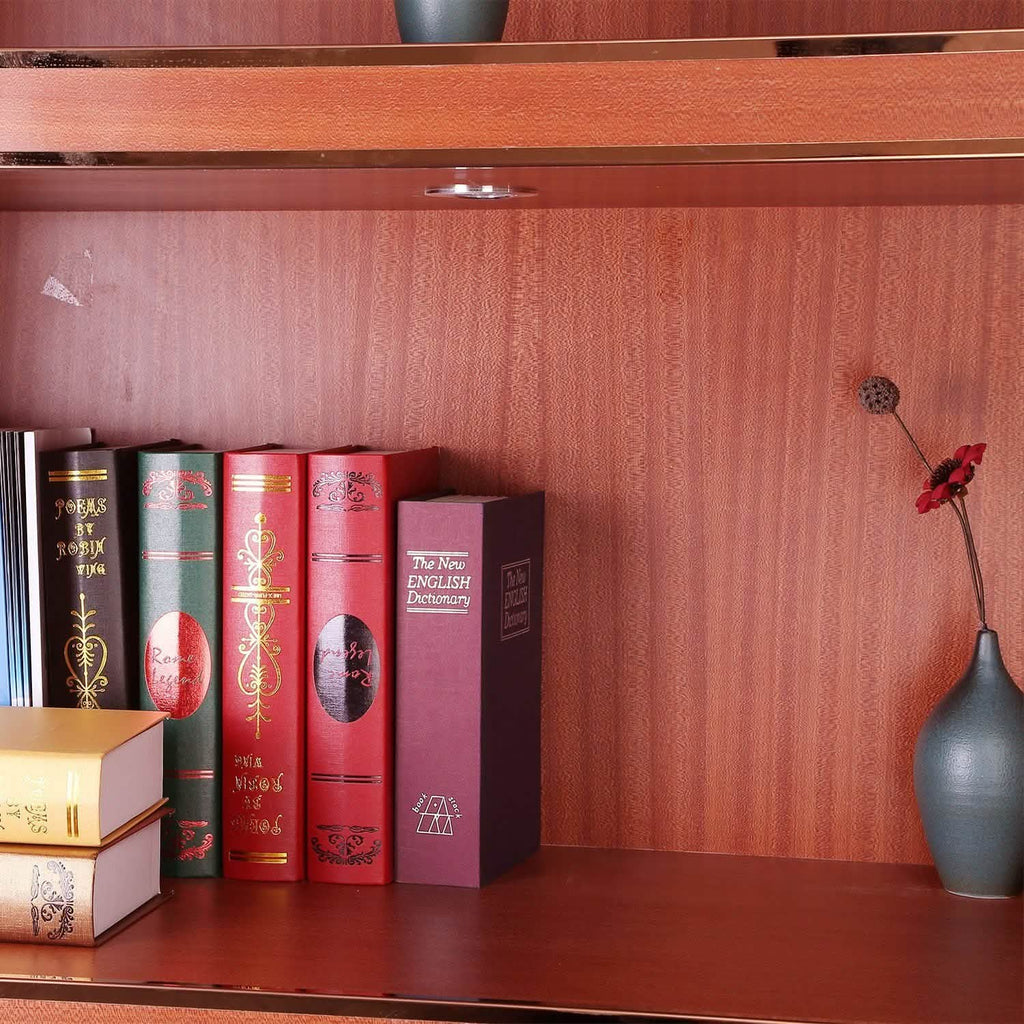 Book Safe with 3-Digit Combination Lock Storage Box